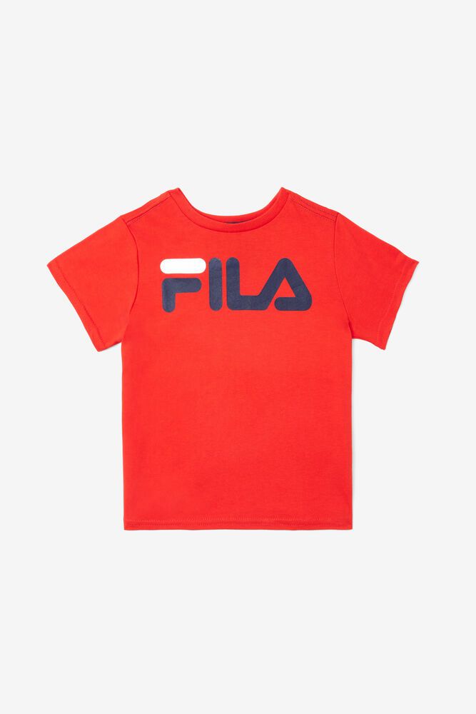 Fila T-Shirt Logo Kids Red - India LSB-892064